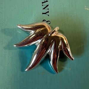 Tiffany & Co. 1985 Sterling Silver Leaf Charm Pendant